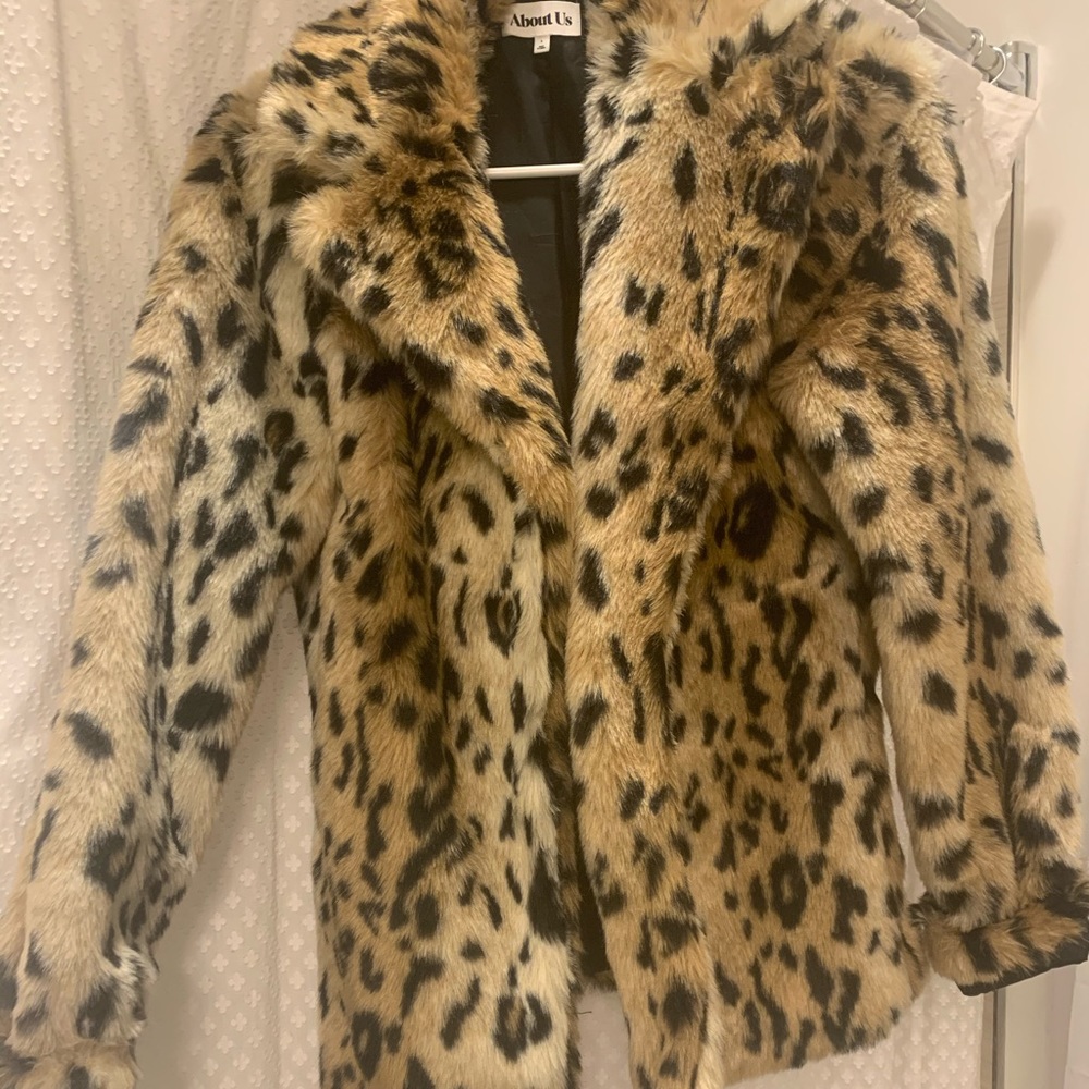 Leopard Faux Fur Coat